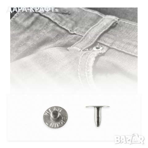 Рапиди за дънки /затяжка/ - 9,5мм - Неръжда - 10бр, снимка 2 - Други - 42230282