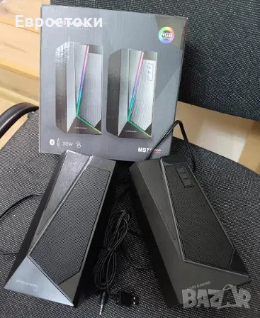 Тонколони за компютър Mars Gaming MS7, комплект високоговорители с RGB осветление, снимка 8 - Други - 48592670