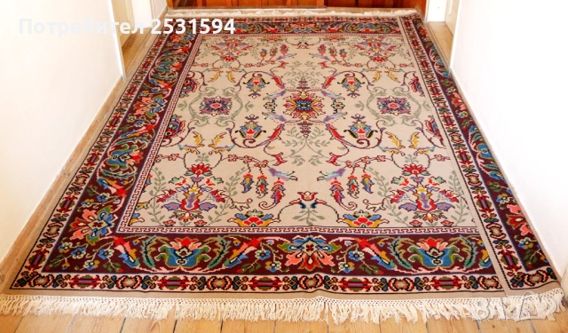 Котленски / Чипровски ръчно тъкан вълнен килим в перфектно състояние, снимка 2 - Антикварни и старинни предмети - 51932689