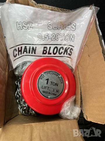 Талия 1 тон 3 метра верига ръчна лебедка, снимка 4 - Индустриална техника - 53429284