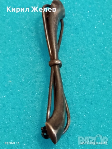 ВИНТИДЖ СРЕБЪРНА БРОШКА в СТИЛ АРТ ДЕКО за КОЛЕКЦИОНЕРИ 50784, снимка 7 - Колиета, медальони, синджири - 52858055