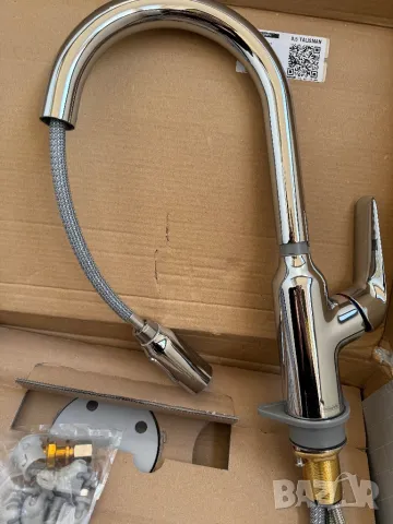 Стилен Кухненски Смесител Focus M42 - Hansgrohe 71821000, Хромиран и С Издърпващ Се Чучур!, снимка 3 - Смесители - 48909032