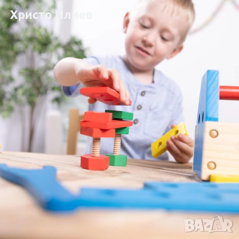 Дървена играчка Melissa & Doug - Кутия с инструменти, снимка 4 - Образователни игри - 52363916