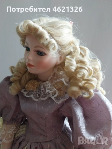 Винтидж колекционерска порцеланова кукла Андреа Alberon Collection нова висока, снимка 7 - Декорация за дома - 52043519