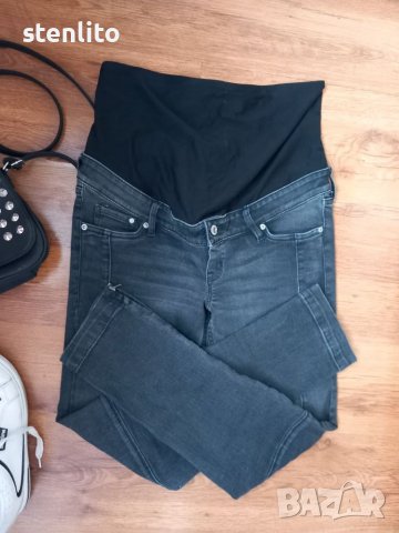 Дънки за бременни H&M Skinny Ankle Jeans High Rib Mama размер 40, снимка 7 - Дрехи за бременни - 39701652