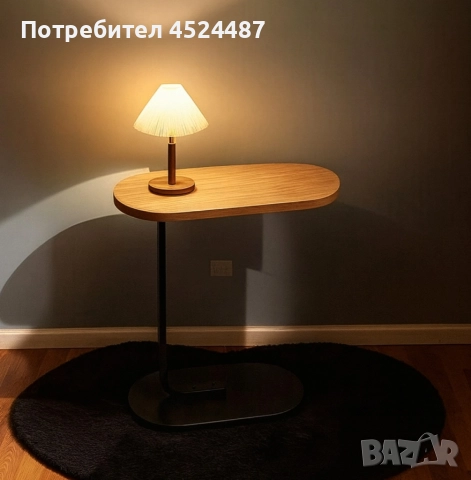 Многофункционална C-образна масичка за кафе, за хол и спалня, снимка 6 - Маси - 52879342