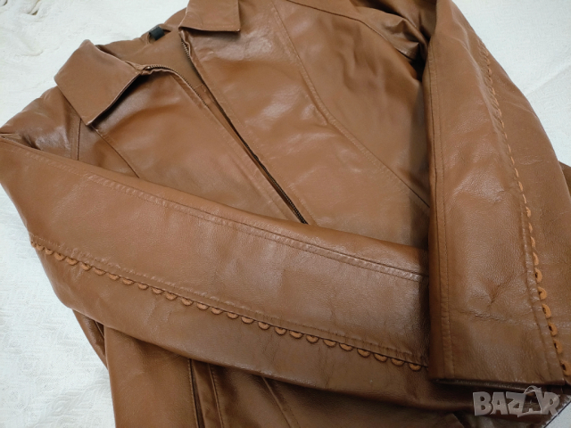 Естествена кожа яке, снимка 2 - Якета - 44657298