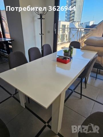 Радтегателна маса гланц, снимка 3 - Маси - 52942840