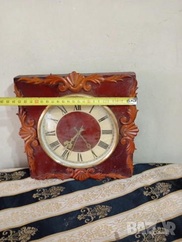Винтидж стенен часовник, снимка 2 - Антикварни и старинни предмети - 52320790