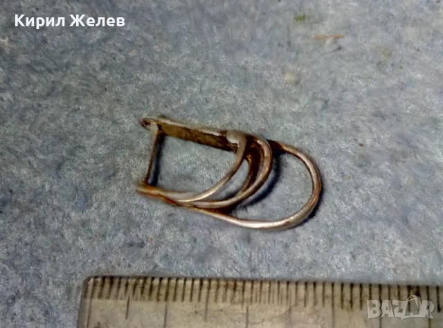 СТАРА АНГЛИЙСКИ ТИП ЗАКОПЧАВАНЕ АЖУРНА СРЕБЪРНА ОБЕЦА СРЕБРО 925 РЪЧНА АРТ ИЗРАБОТКА 38043, снимка 7 - Антикварни и старинни предмети - 49153748