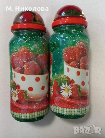 Ръчно Декорирани бурканчета с  декупаж, снимка 2 - Други - 50583905