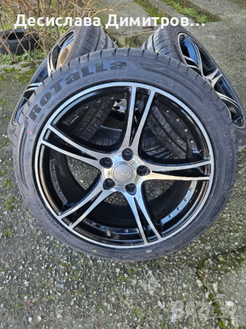 18 ски джанти 5х112 8j ет 30 за АУДИ с нови летни гуми  245/40/18