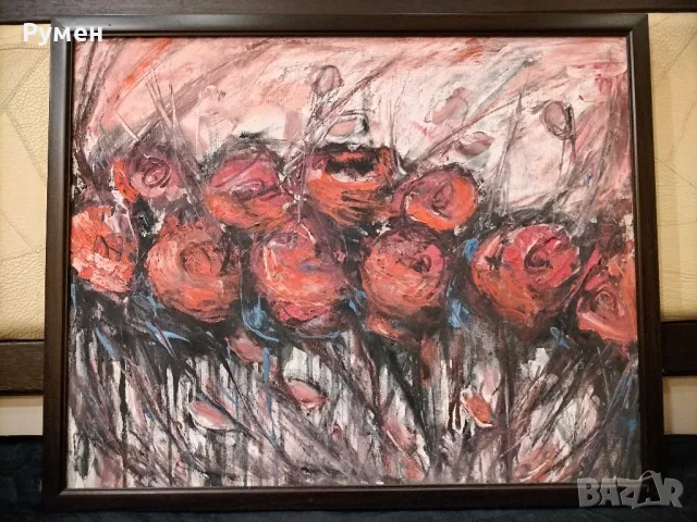 Майсторска Авторска  живопис,, Макове", снимка 2 - Картини - 50329108