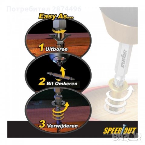 1694 Уред за вадене на скъсани болтове, снимка 2 - Други инструменти - 35832541