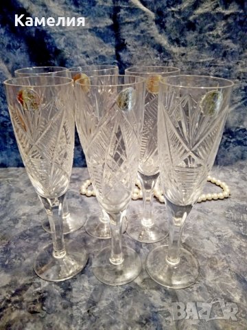 Кристални чаши , снимка 2 - Чаши - 41541817