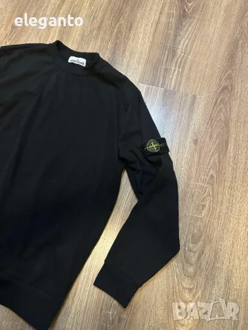 Мъжки суичър Stone Island  Crew Neck Black Sweater Y2K  , L размер , снимка 3 - Спортни дрехи, екипи - 50300079