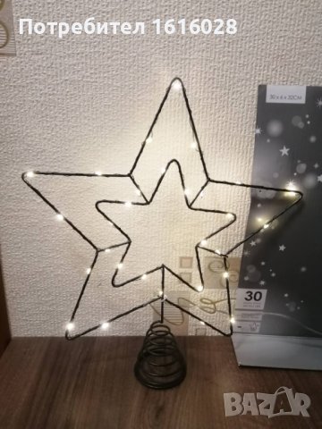 Голяма Коледна LED звезда за връх на елха., снимка 7 - Декорация за дома - 42693403