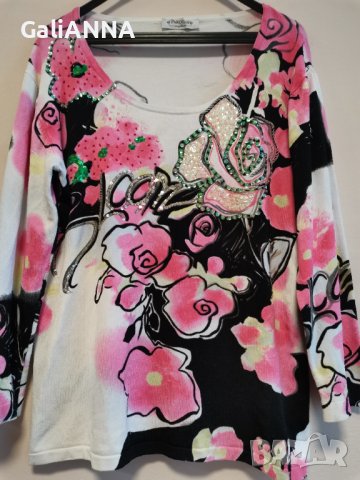 СТРАХОТНА БЛУЗА ЕФЕКТЕН ДЕСЕН 2XL, снимка 4 - Туники - 39072564