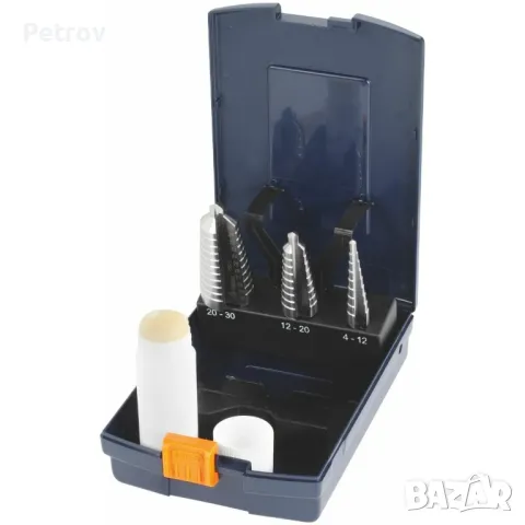 Garant - HSS-E , TialN - MADE IN GERMANY - ЧИСТО НОВ Profi-Set Стъпаловидни Конусни Свредла 4- 30 mm