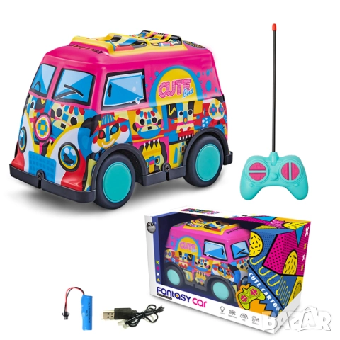 Радиоуправляем анимационен бус, с уникален дизайн🔝