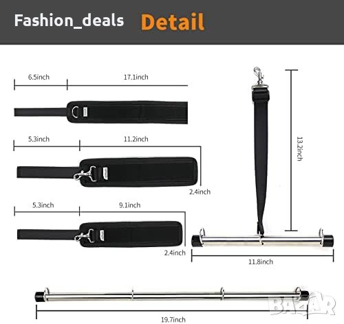 Нови ленти за легло креват ограничители възрастни Маншети играчки, снимка 2 - Други - 42142089