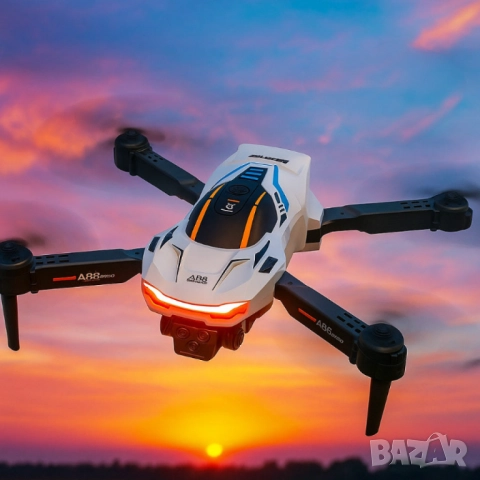 Сгъваем дрон A88 с двойна 1080P камера и интелигентни функции за управление, снимка 5 - Дронове и аксесоари - 51977327