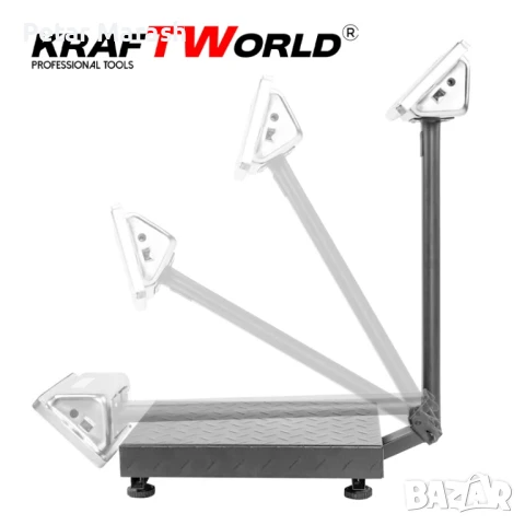 Електронен платформен кантар KraftWorld – до 1 тон, платформа 80×60см, снимка 4 - Везни - 50498524
