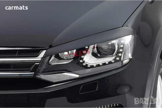 Вежди за фарове за VW Touareg (2010-2018) - Германия - Черни