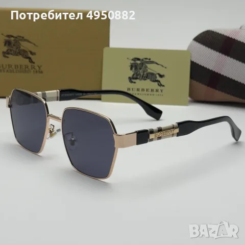 Слънчеви очила Burberry Gold Edition нови, унисекс, метална рамка, черни лещи, снимка 2 - Слънчеви и диоптрични очила - 56160945