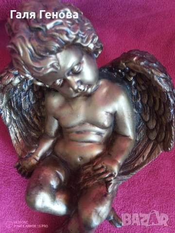 Гипсова статуетка ангел, снимка 2 - Статуетки - 50903923