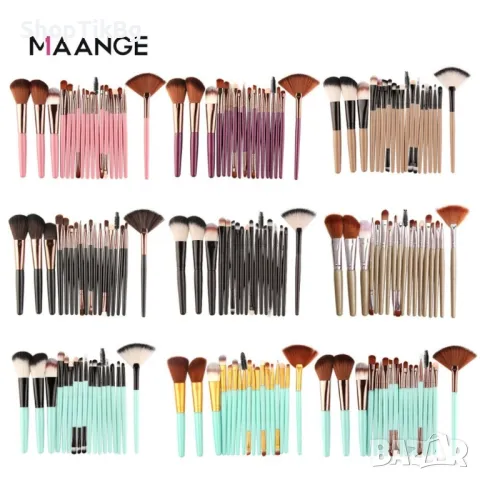 Комплект от 18 Професионални четки за грим., снимка 11 - Други - 47706730