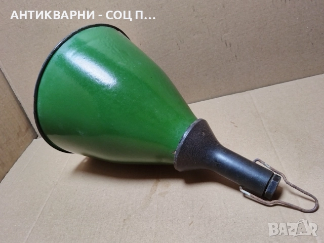Стара Соц Емайлирана Индустриална Лампа. , снимка 2 - Антикварни и старинни предмети - 52506124