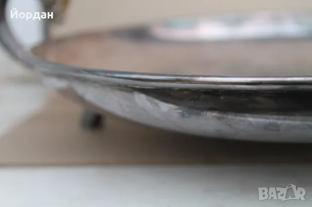 Посребрена фруктиера , снимка 4 - Антикварни и старинни предмети - 49713524