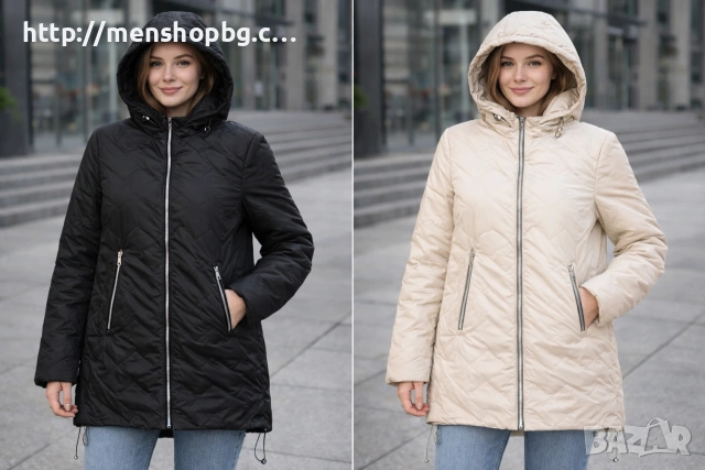 Големи размери яке код 7 - черно