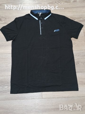 Мъжка блуза код 104 - черна, снимка 1 - Тениски - 44185759