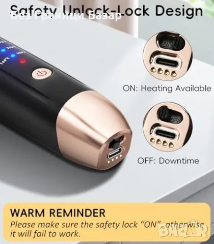 Нов Електрически гребен за брада – Бързо оформяне и изправяне мъже, снимка 3 - Други - 49084350