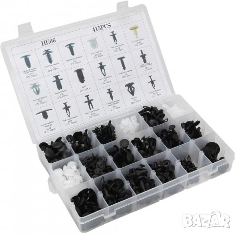 Комплект щипки за кори тапицерия за автомобил 415 броя, снимка 3 - Аксесоари и консумативи - 29081373