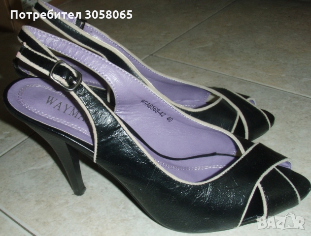 Дамски обувки с висок ток от естествена кожа, снимка 2 - Дамски обувки на ток - 36112979