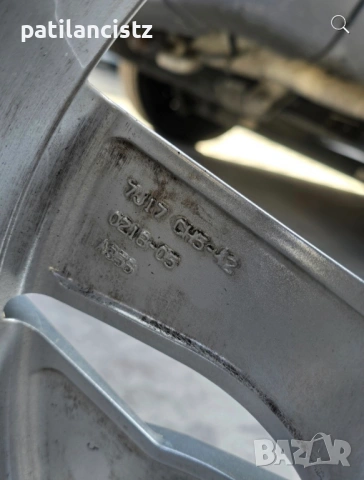 Оригинални, алуминиеви джанти 17" за Пежо 3008 ( 5х108, 65.1,ET42,7J17)), снимка 4 - Гуми и джанти - 53438776