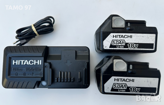 Hitachi / HiKoki - Зарядно устройство и батерии 18V 5.0Ah, снимка 1