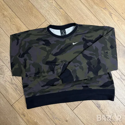 Дамска блуза Nike Camo | XS - S , снимка 2 - Блузи с дълъг ръкав и пуловери - 56202455