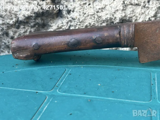 стар кован нож 19 век, снимка 8 - Ножове - 55903438