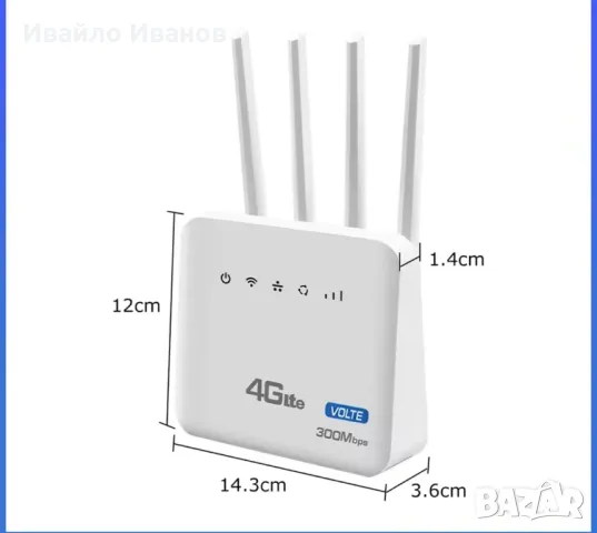 4G LTE SIM към WIFI / LAN рутер , снимка 6 - Рутери - 48312159