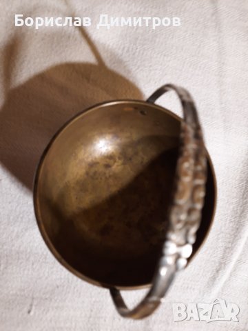 Продавам старинна купичка от масивен бронз, снимка 3 - Други - 39138524