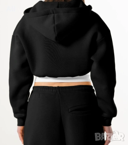 дамски кроп суичър (Zip Crop), снимка 4 - Суичъри - 53722751