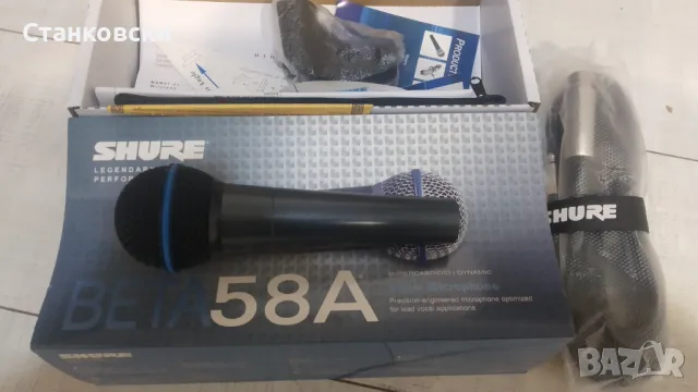 ★ █▬█ █ ▀█▀ ★Оригинален микрофон limited BLACK SHURE BETA 58A, снимка 2 - Микрофони - 50418795