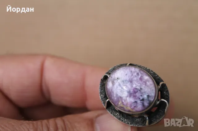 Авторски сребърен пръстен , снимка 3 - Пръстени - 49862364