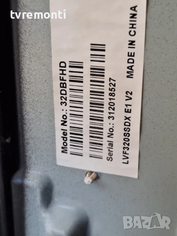 подсветка, от дисплей 32DBFHD на телевизор BLAPUNKT модел  B32A141TCFHD