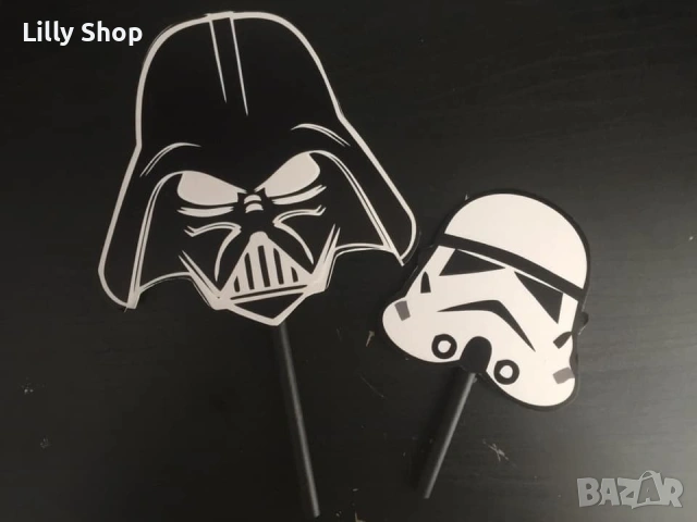 Покани, банер за рожден ден, Междузвездни войни  / Star Wars, снимка 12 - Покани - 53185144