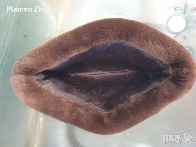 Калпак от натурална кожа високо качество, снимка 4 - Антикварни и старинни предмети - 53618128